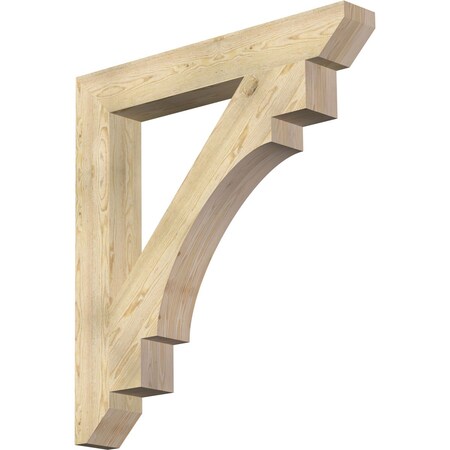 Ekena Millwork Merced Slat Rough Sawn Bracket, Douglas Fir, 6"W x 44"D x 48"H BKT06X44X48MRC06RDF